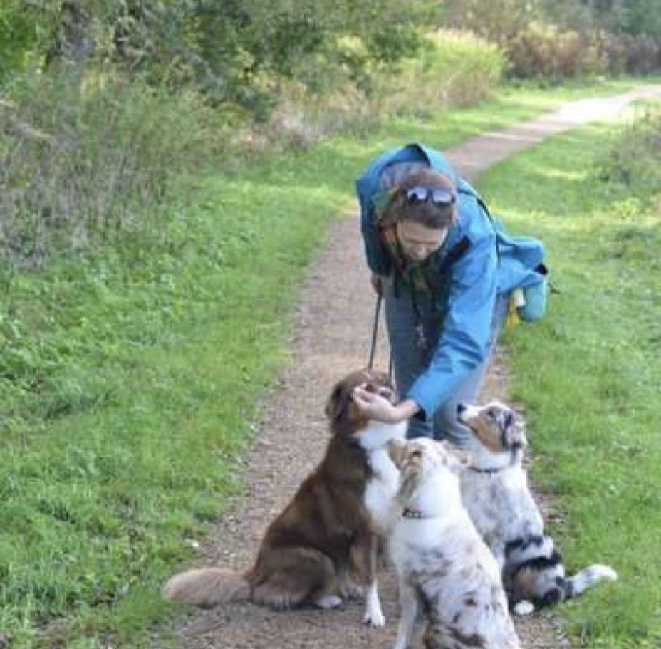 Nova, Freyja en Amy met Maaike